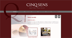 Desktop Screenshot of cinq-sens.ch